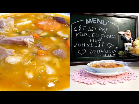 Păsulă ( fasole ) cu Șoanca ( jambon ) de la Bunica ( Rodica ) ❤🇷🇴