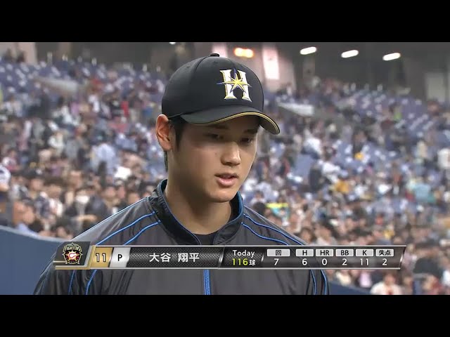 ファイターズ・大谷選手ヒーローインタビュー 2015/4/4 Bs-F