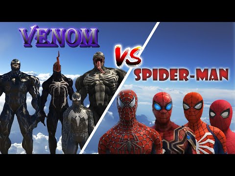 Team Venom vs Team Spider-Man I Epic battle
