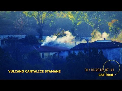 TERREMOTO M 6 5 NORCIA ACCADDE MENTRE USCIVA  VULCANO A CANTALICE CSF Rieti