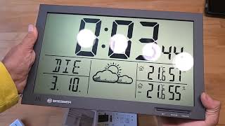 BRESSER Wanduhr mit Wetter. 110 Euro billiger!!