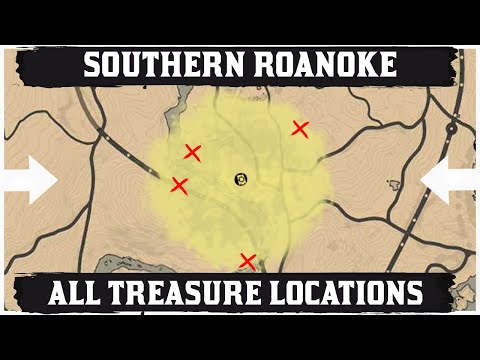 ALL Southern Roanoke Treasure Map Locations