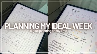 APRIL 2024 WEEKLY PLAN WITH ME | planning my ideal week in my digital planner! ✍🏾