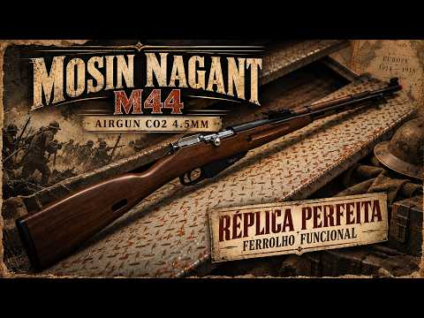 Rifle Airgun Mosin Nagant M44 Co2 4.5mm Rossi