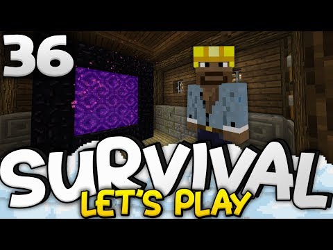 EPIC PORTAL ROOM!!! - Survival Let's Play Ep. 36 - Minecraft Bedrock (PE W10 XB1)