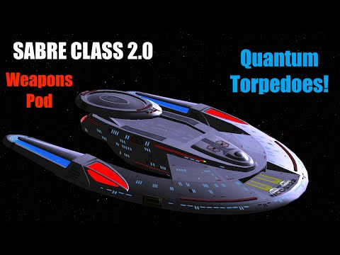 NEW Sabre Class 2.0 - Weapons Pod VS Nebula Class - Star Trek Ship Battles USS Prometheus