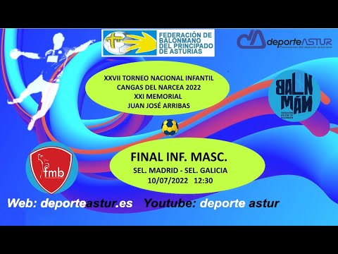 MADRID –GALICIA FINAL  Infantil masculina Torneo Balonmano Cangas del Narcea 2022