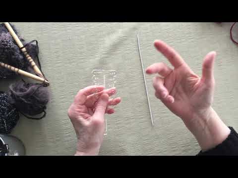 Jauge pour aiguille à tricoter