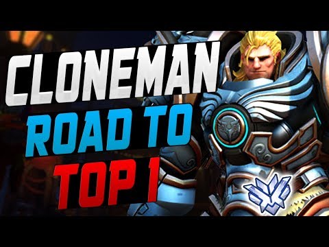 CLONEMAN BEST REINHARDT IN THE WORLD! [ OVERWATCH SEASON 9 TOP 500 ]
