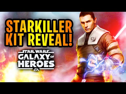 STARKILLER COMPLETE KIT REVEAL TEXT! Mini-Galactic Legend? Best Animation in Galaxy of Heroes!