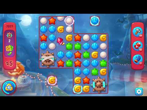 Fishdom 7077 Hard Level - 13 moves - NO BooSTERS