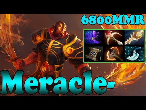 Dota 2 - Meracle- 6800 MMR Plays Ember Spirit Vol 1 - Ranked Match Gameplay!