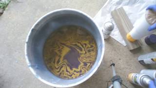 Hydro Dipping Tumbler - Purple and Gold