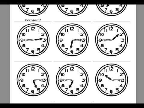 Klockan kvart i och kvart över