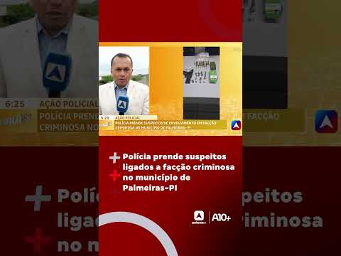 Polícia prende suspeitos ligados a facção criminosa no município de Palmeiras PI