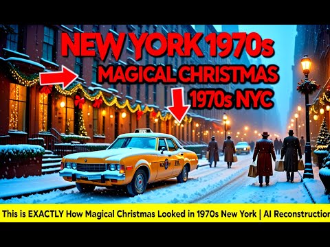This is EXACTLY How Magical Christmas Looked in 1970s New York | AI Reconstruction