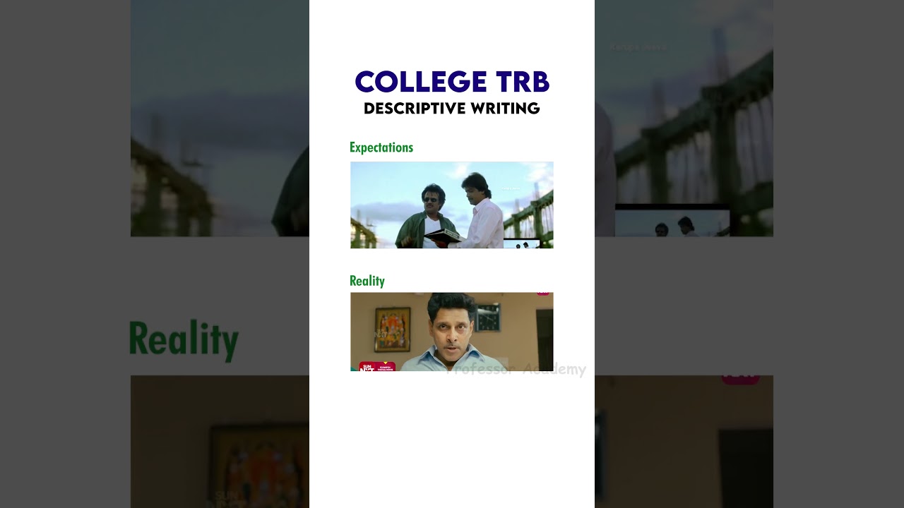 Assistant Professor College TRB Exam Descriptive Writing