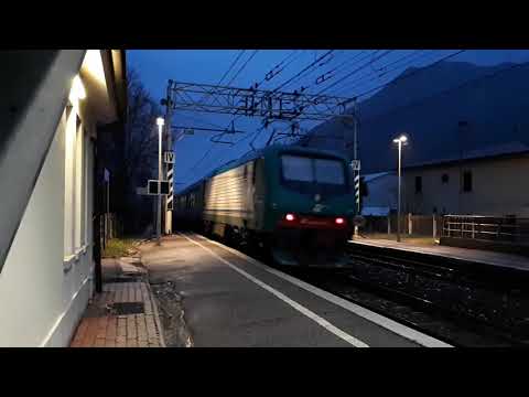 PARTE IL REGIONALE, ARRIVA LA E.186 CON IL MERCI WINNER A DOLCE' (VR) 17 - 3 - 2018