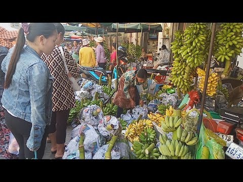 Night Street Food & Chhbar Ampov Market - Natural Living In Cambodian Market - People And Food