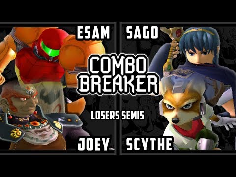 Combo Breaker 2018 Smash Melee - PG | ESAM & Joey Vs. InC | Sago & Scythe - SSBM Doubles LS