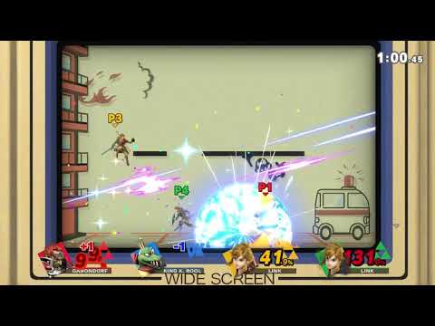 SSBU: Time/Flat Zone X - w a r o vs ByrdGxD vs Noriack vs DevPress (FFA Battle)