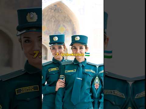 Top 10 Beautiful Female Police Uniform From Different Countries 🥋 #shorts
