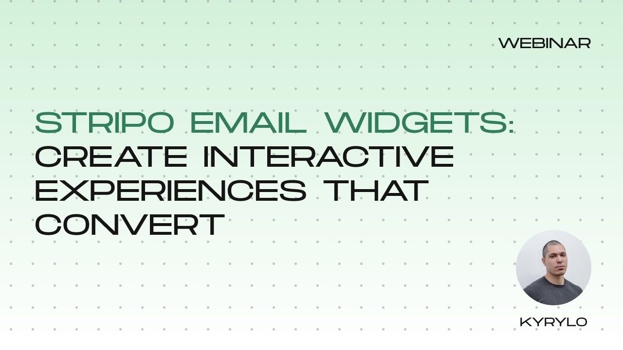 Stripo email widgets: Create interactive experiences that convert