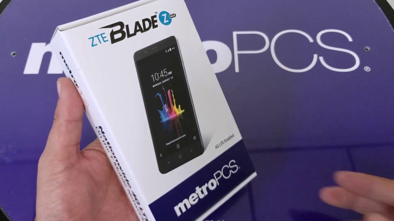 ZTE Blade ZMAX unboxing and First Look For metroPCS