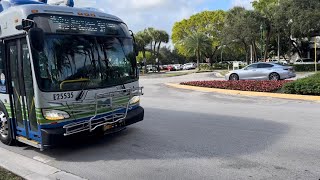 Miami-Dade Transit: 2025 New Flyer XE60 Xcelsior CHARGE NG #E25535 On Route 100 @   NE 29th Place