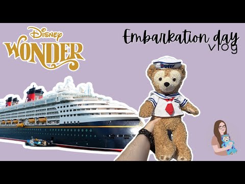 Thumbnail for disney wonder alaskan cruise embarkation day | vlogtober day 10