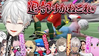 【大暴れ】”超脳筋”サッカーで盛り上がりすぎた丸ごと1戦爆笑まとめ【葛葉/VCC/FIFA22/にじさんじ/サッカー/切り抜き】