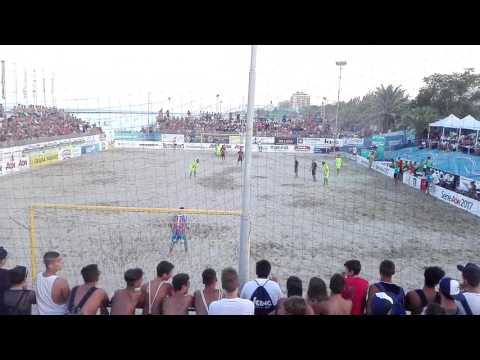 Serie AON 2017 Beach Soccer - FINALE Sambenedettese-Catania 8-7 (gol Palma dalla curva)