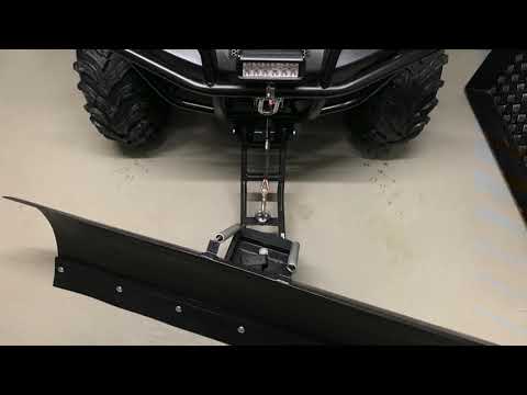 Homemade ATV snow plow