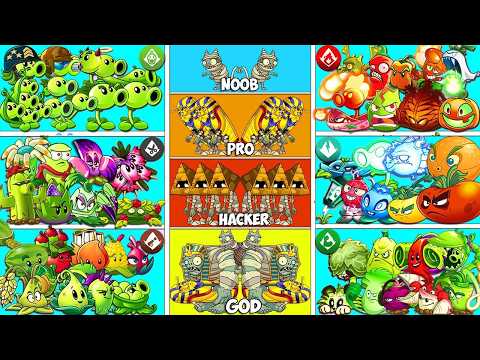 Tournament 30 Plants PEA x FIRE x PULT x ... Battlez - Who Will Win? - Pvz 2 Plant vs Plant