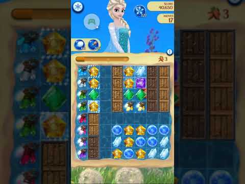 Disney Frozen Free Fall Endless map level #2334 (without using items)