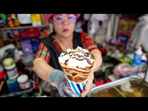 인기있는 크레페 가게 - 사당역 5번출구 크레페 / Popular crepe shop - Korean street food