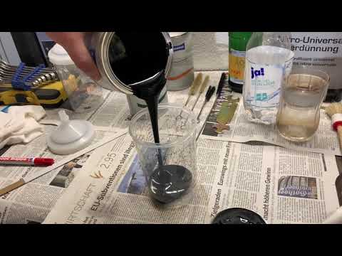 Car basecoat (Standox) mix for painting with spray gun Base paint mixing instructions