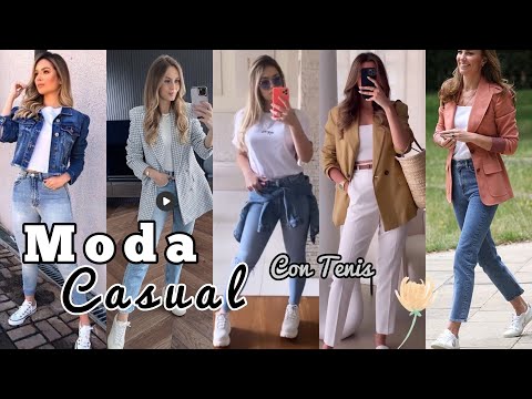 Moda 2023 LOOKS CASUALES CON TENIS / OUTFITS CASUALES DE MODA PARA MUJER TENDENCIAS 2023