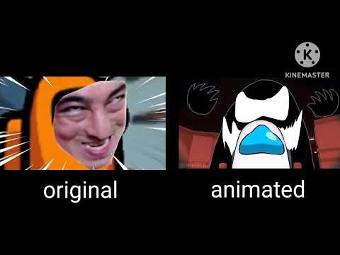 we made among us sounds into a song original vs animated