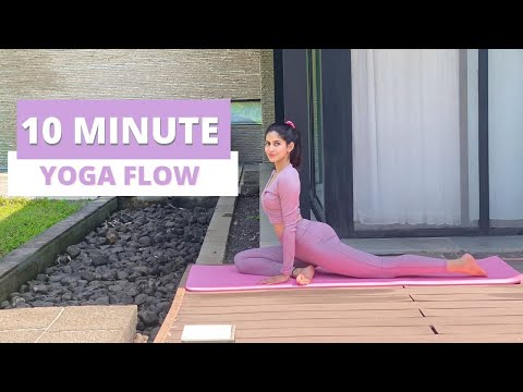 10 Minute Yoga Flow for deep stretching and strength I Sakshi Malik