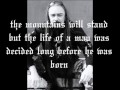 Bathory - Gods of thunder, of wind and of rain [lyric]
