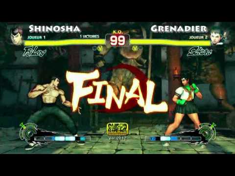 RB NTSC SSFIVAE 16/06/2012 - 1/4 Finale 4 : Shinosha (Fei Long) - Grenadier (Sakura)