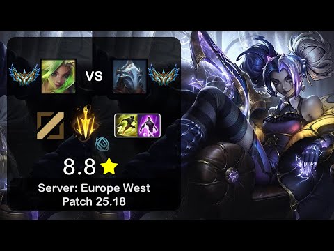 Zeri Mid vs Viktor - EUW Challenger - Patch 25.18