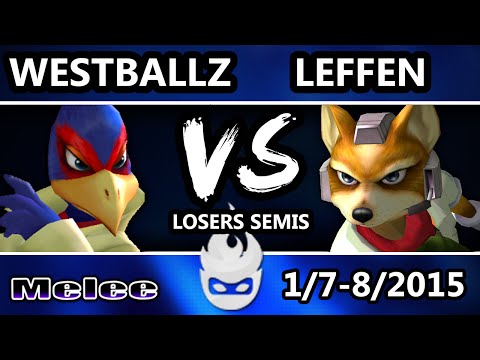 Paragon 2015 - Leffen (Fox) Vs. Westballz (Falco) SSBM Losers Semis - Melee
