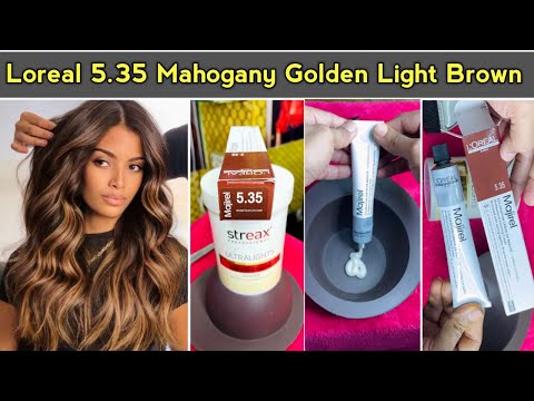 Loreal 5.35 Mahogany Golden Light Brown hair colour...
