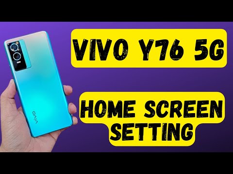 Vivo Y76 5G Home Screen Setting || vivo home screen layout setting || V2124