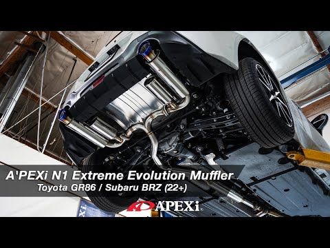 A'PEXi N1-X Evolution Extreme Axleback Exhaust - 2022+ Toyota GR86 / Subaru BRZ