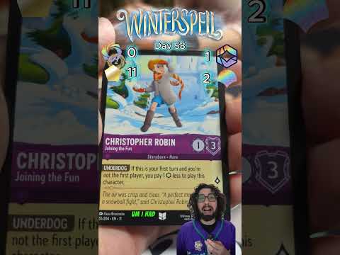 Day 58 opening a pack of Winterspell #lorcanacommunity #Disney #lorcanatcg #tcg #lorcana