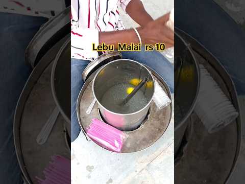 Bhaiya Selling Lebu Malai Icecream Rs10 Only 🤩 #streetfood #shorts