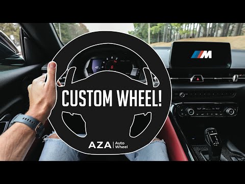 SOLVING MY BIGGEST ISSUE WITH THE SUPRA! (Custom Steering Wheel From AzaAutowheel)